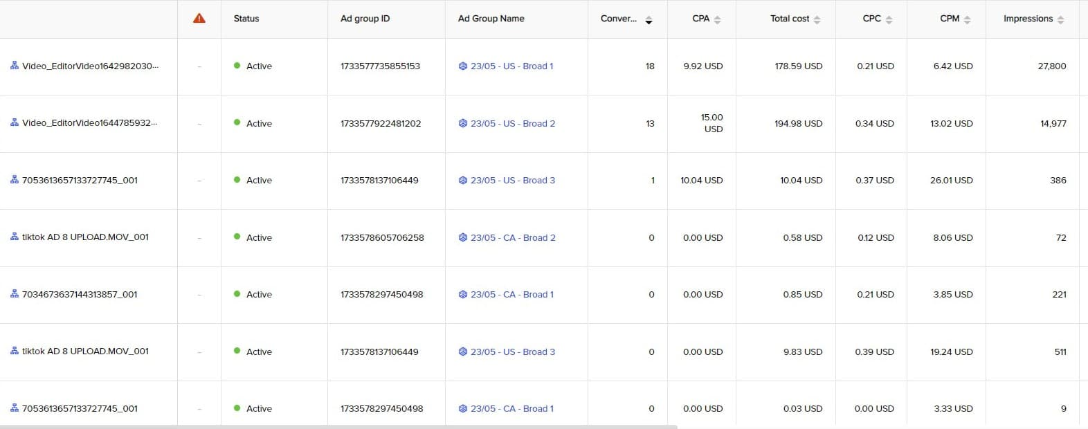 TikTok Campaign Optimization